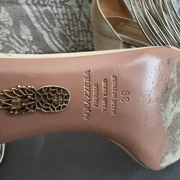 Aquazzura block heel sandals, pre-owned, size 9 US - Picture 6 of 6